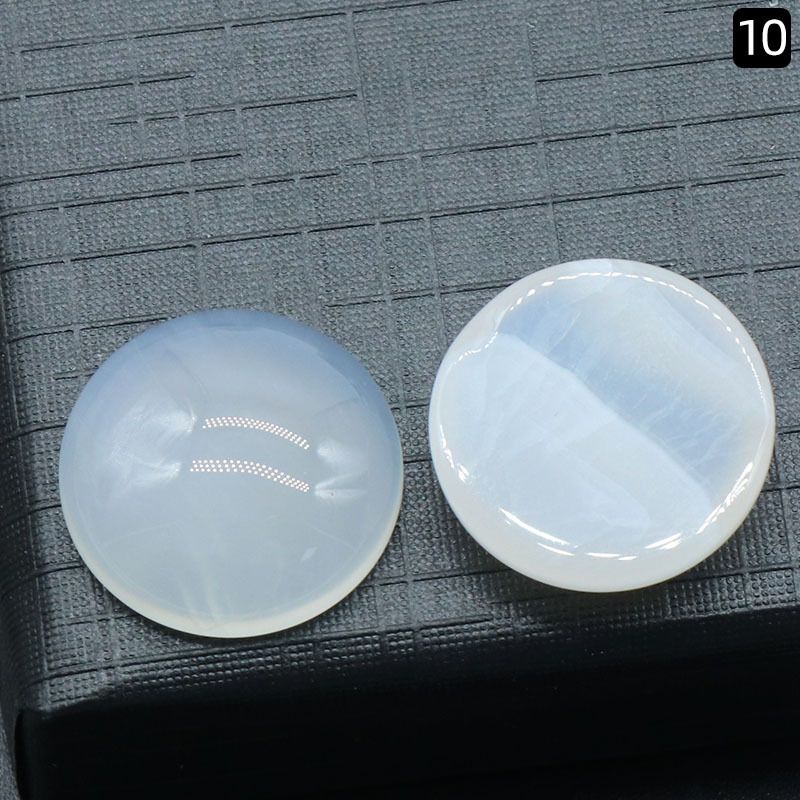 Superfície de anel redondo 1250-18Mm de cristal natural de superfície única curva redonda geométrica DIY jóias incrustadas com acessórios de pedra solta