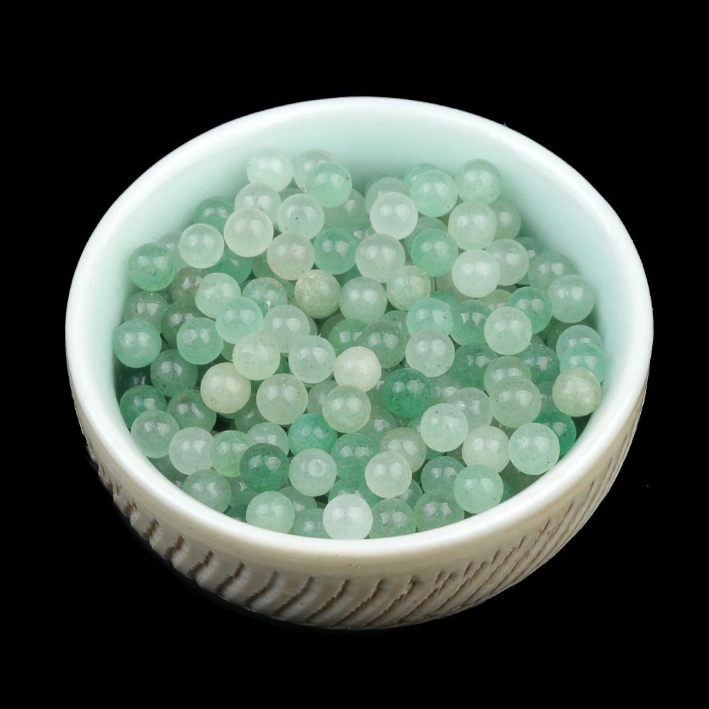 1781-4Mm contas redondas não porosas contas de cristal de pedra natural mini bola, pedra semi-preciosa DIY material de jóias de pedra