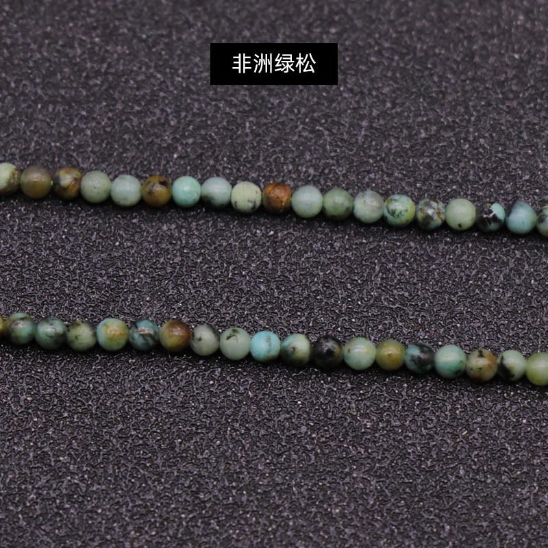 329-Ágata de cristal natural 2mm contas redondas gancho de cabelo material de caminhada pulseira DIY colar acessórios de jóias
