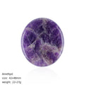 42 * 48Mm disco oval de pedra natural criativo artesanal DIY suporte de telefone celular geladeira adesivo letras runa acessórios