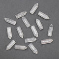 Bala de pedra de ágata de cristal natural 6 × 21mm mini coluna hexagonal não porosa DIY jóias artesanais