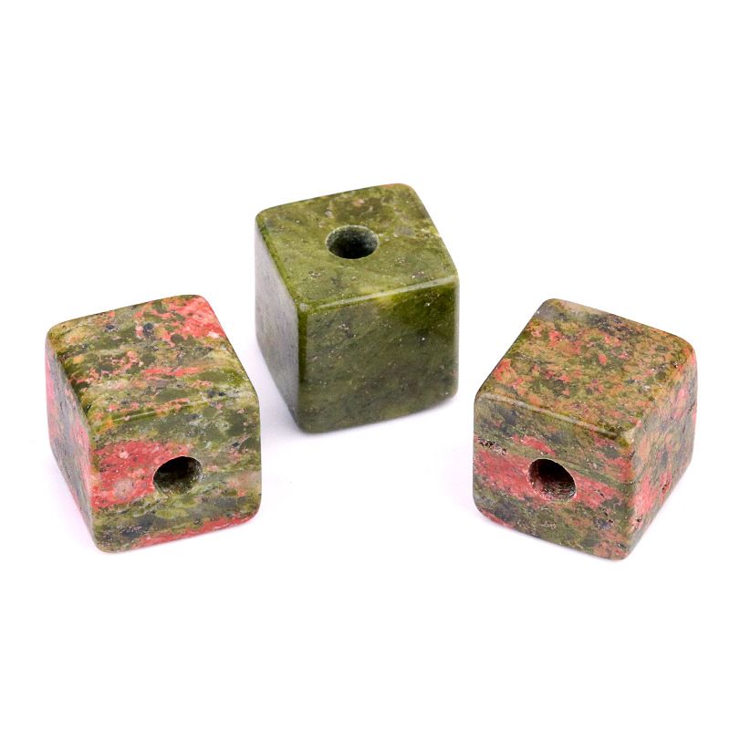 2089-Amethyst ágata pedra semi-preciosa 16mm abertura 5mm quadrado grande buraco contas soltas acessórios de jóias DIY