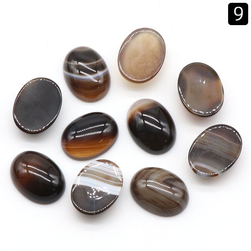 1244-15X20 Superfície de anel em forma de ovo, jóias DIY geométricas de cristal incrustadas com acessórios de pedra solta, cristal de morango.