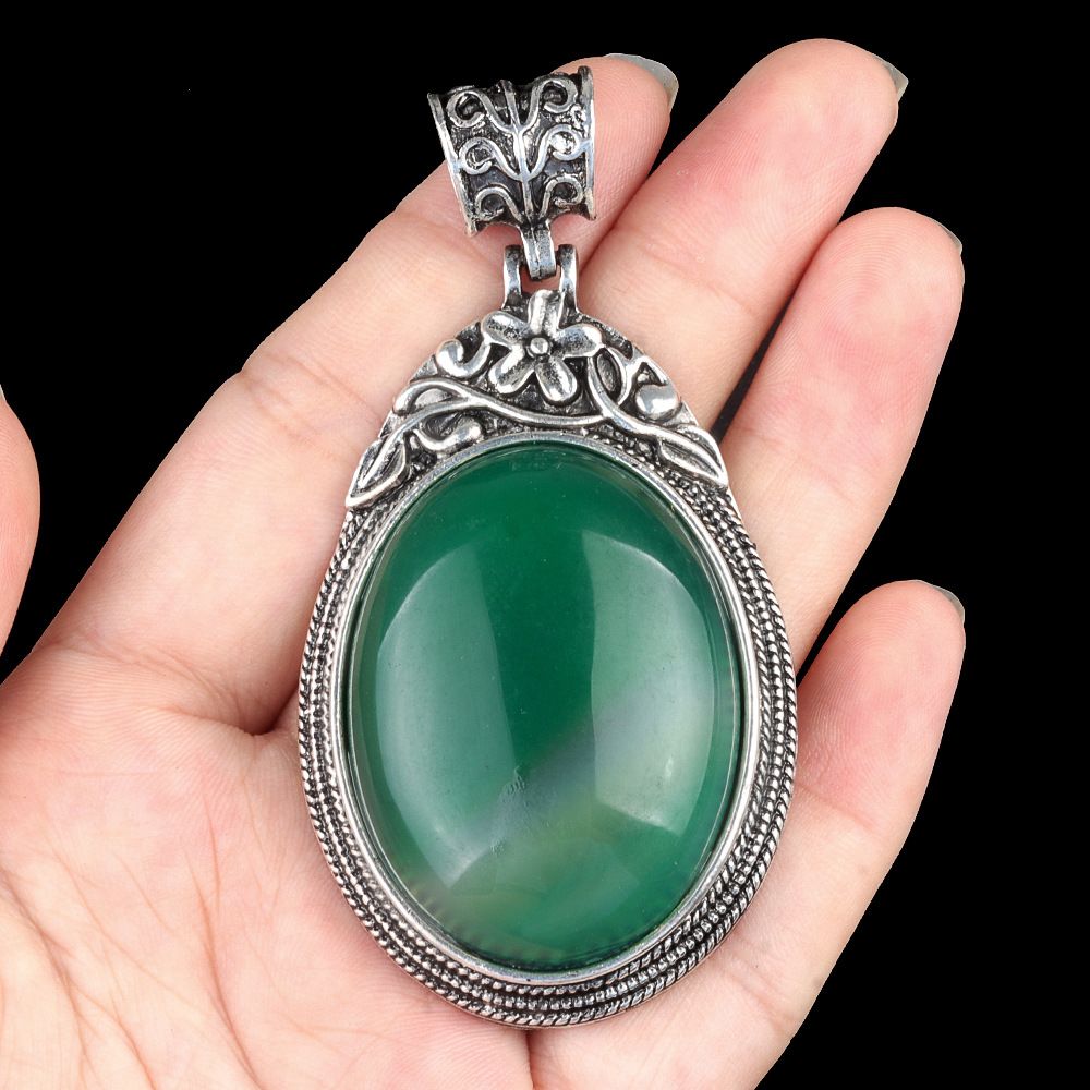 Conjunto de pedras preciosas ágata cristal liga de pedra semipreciosa incrustada pingente de pedra preciosa