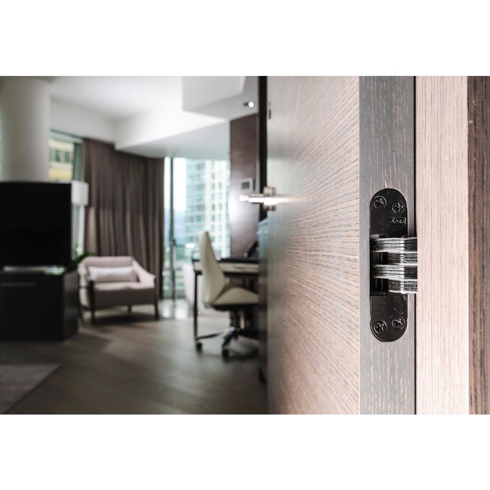 1/2 in. 2-3/8 in. Satin Chrome Invisible Hinge