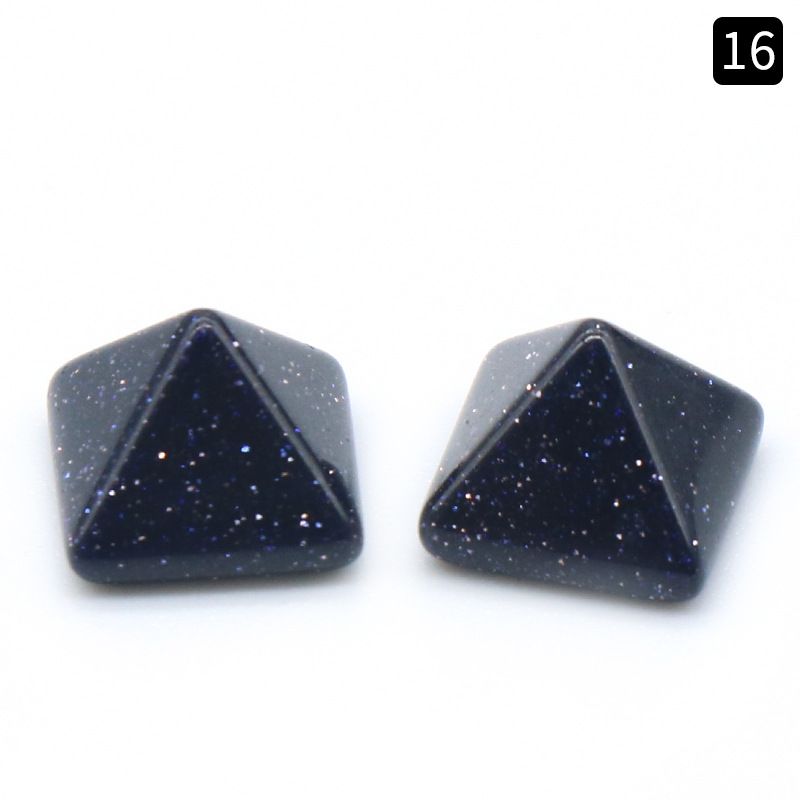 1106-8Mm pirâmide anel de cristal ágata pedra semi-preciosa mini pirâmide contas soltas DIY material de fixação de diamante