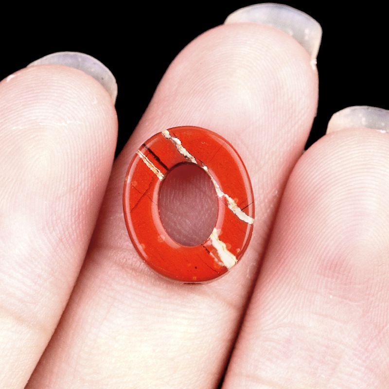 2052-Contas soltas ovais de pedra de cristal natural de ágata de cristal DIY colar pulseira acessórios contas