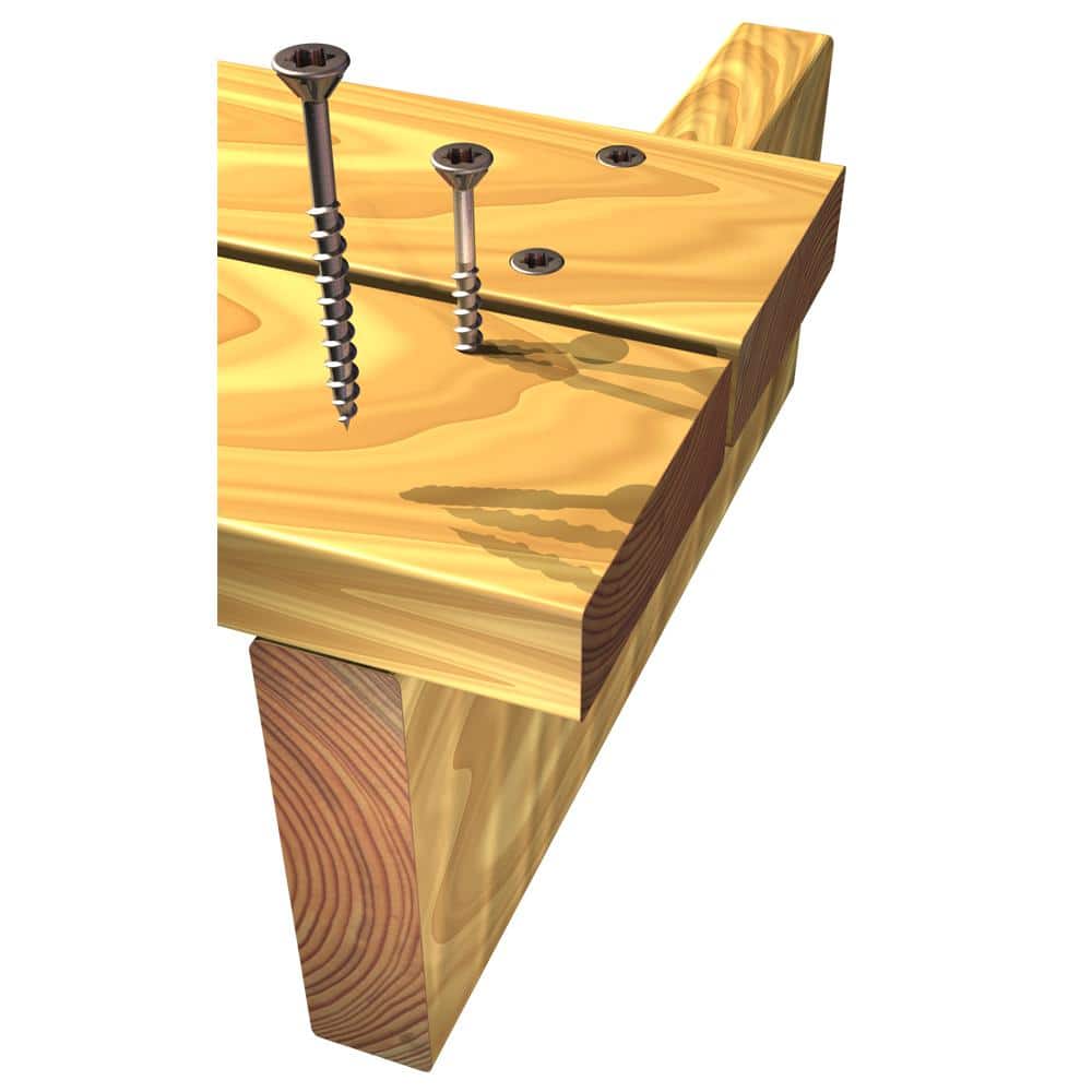 #10 x 3-1/2 in. Star Drive Stainless Steel Flat-Head Wood Deck Screw
