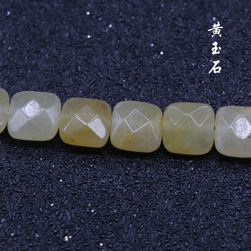 Ágata de cristal pedra semipreciosa 8mm quadrado cortado contas soltas DIY pulseira colar acessórios material