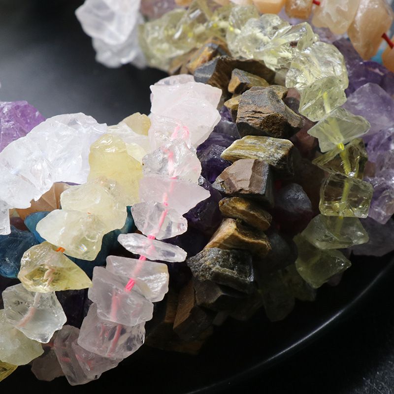 6-12Mm buraco médio pequena pedra ágata cristal, mina de lã irregular frisada DIY colar de mão acessórios de jóias de orelha
