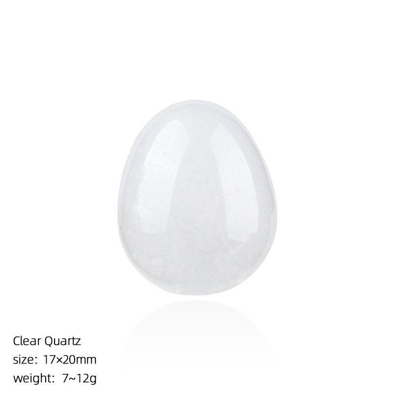 1431 Ovo de pedra de pedra crua em forma de pássaro de cristal natural de 20mm de cristal natural pequeno com ágata da Páscoa esculpida em forma de ovo