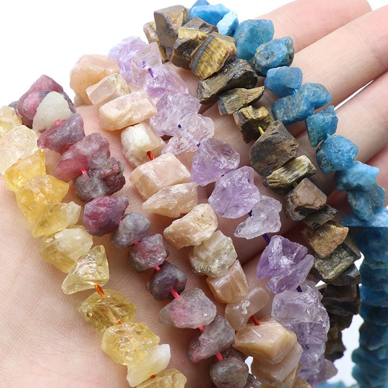6-12Mm buraco médio pequena pedra ágata cristal, mina de lã irregular frisada DIY colar de mão acessórios de jóias de orelha