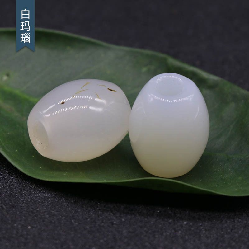 326-Grandes Buracos Grânulos Cristal Ágata Jade Barrel Grânulos Grandes Buracos Soltos 16 × 18mm Abertura 5mm Acessórios para Jóias