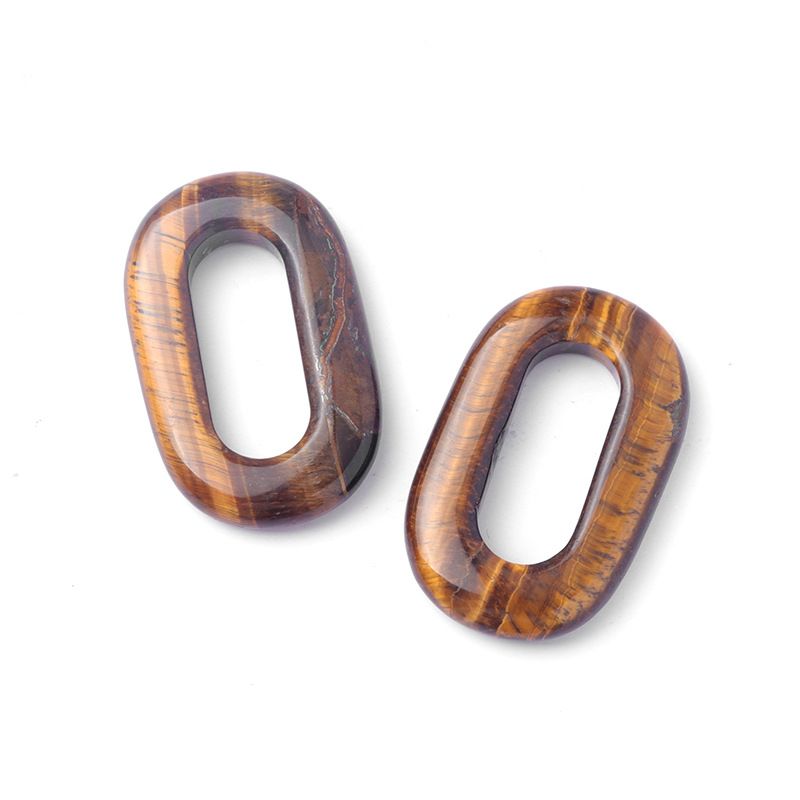 1616-Pingente de anel de ametista natural, pedra semi-preciosa grande círculo oval DIY colar de mão acessórios