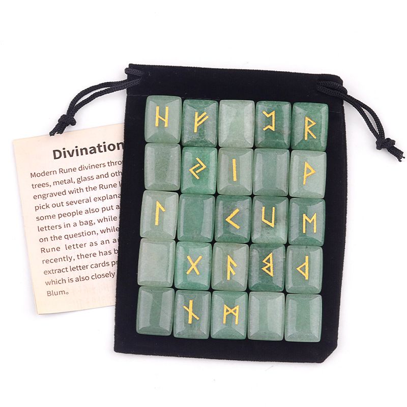 2198-Luhn Rune Gravura Pedra Ametista Natural Olho de Tigre Ágata Vermelha Luhn Rune Runas
