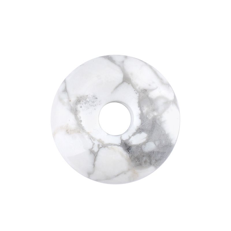 20Mm pingente de fivela de segurança de pedra de ágata de cristal natural, estilo nacional grande buraco redondo acessórios de colar nostálgico de pedra semipreciosa