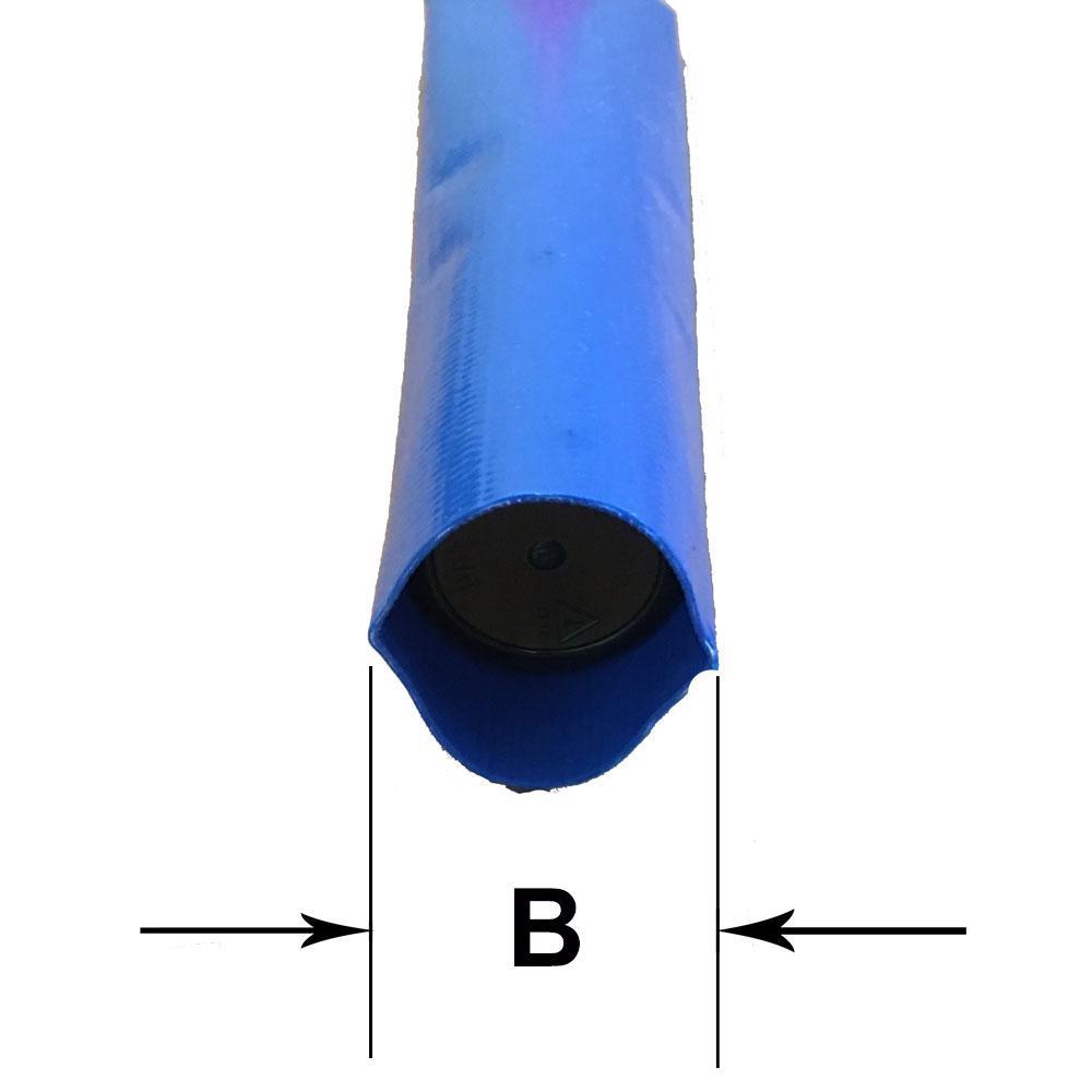 1-1/2 in. Dia x 100 ft. Blue 6 Bar Heavy-Duty Reinforced PVC Lay Flat Discharge and Backwash Hose