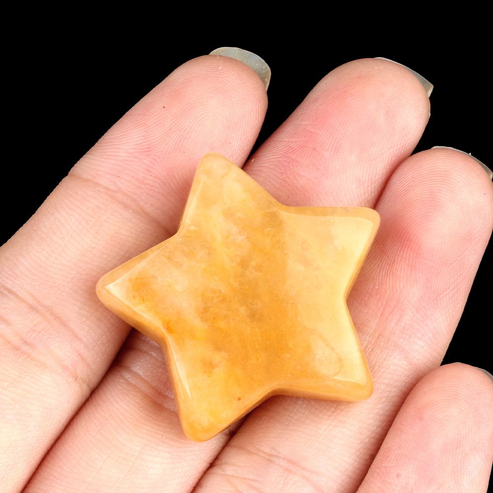 1433-30Mm pentagrama de cristal natural ágata estrela de pedra lua DIY estrela não porosa acessórios material