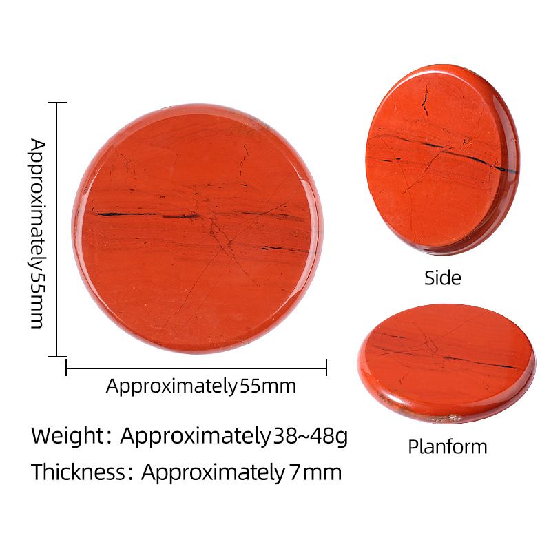 2483 Disco de pedra natural de 55Mm adesivo de geladeira DIY feito à mão suporte de telefone móvel letras material runa acessórios de cristal natural