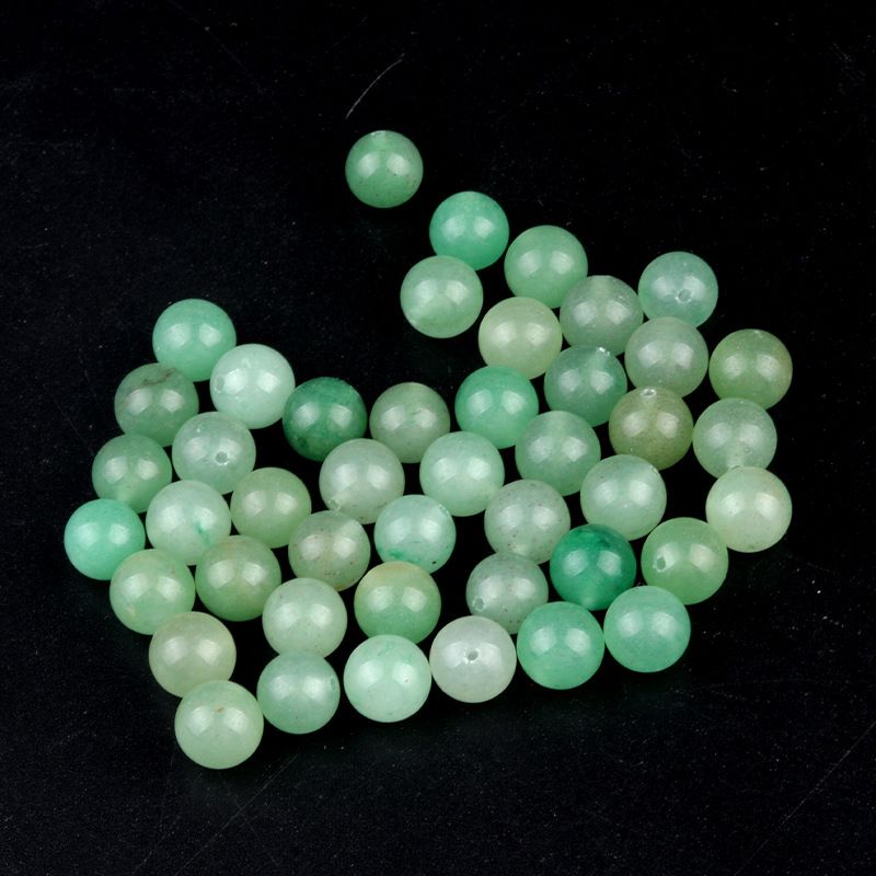 Contas de meio orifício de 1600-8mm, contas redondas de meio orifício de ágata de cristal natural, contas soltas Brincos de viga DIY acessórios de incrustação