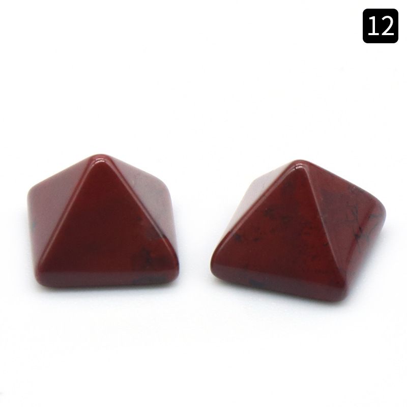 1106-8Mm pirâmide anel de cristal ágata pedra semi-preciosa mini pirâmide contas soltas DIY material de fixação de diamante