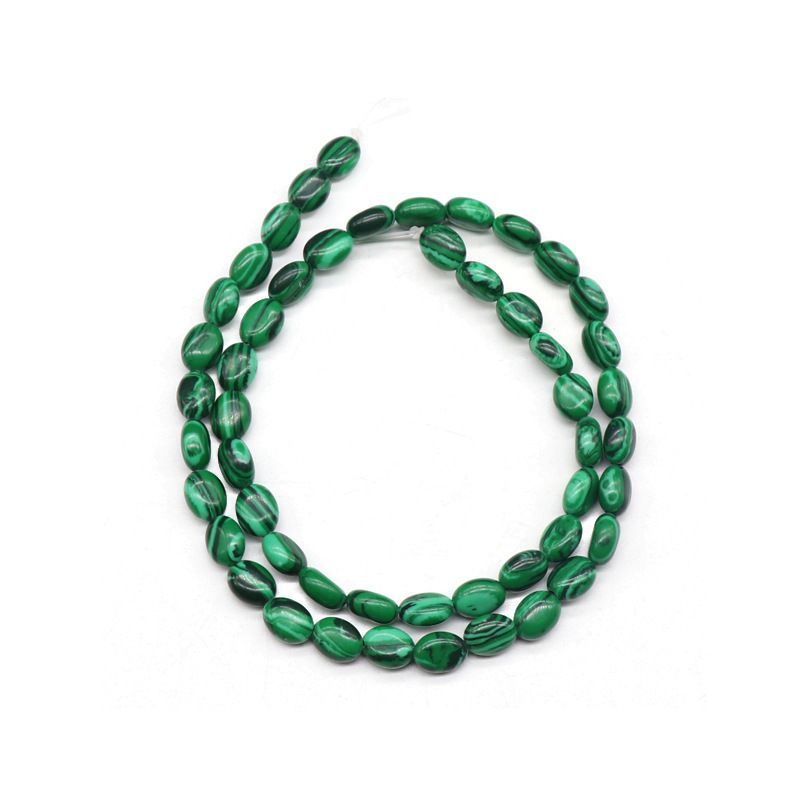 Cristal ágata pedra semi-preciosa em forma de ovo 6 * 8mm oval solto cordão DIY pulseira colar jóias
