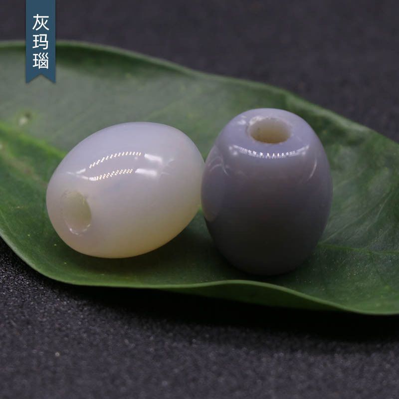 326-Grandes Buracos Grânulos Cristal Ágata Jade Barrel Grânulos Grandes Buracos Soltos 16 × 18mm Abertura 5mm Acessórios para Jóias
