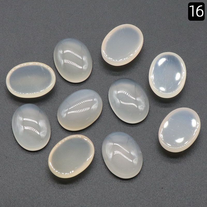 1244-15X20 Superfície de anel em forma de ovo, jóias DIY geométricas de cristal incrustadas com acessórios de pedra solta, cristal de morango.