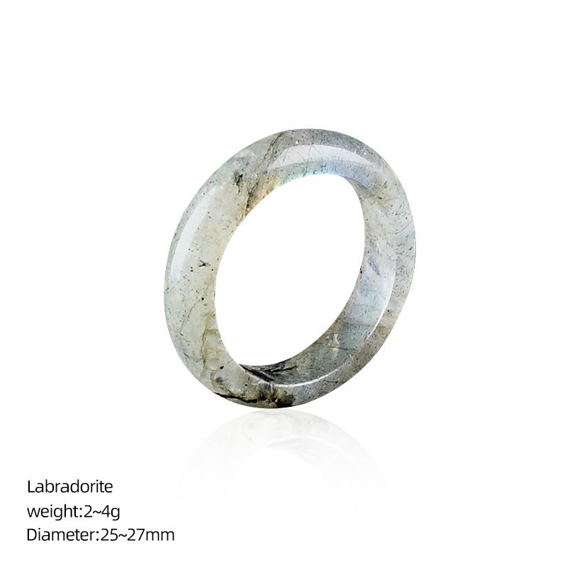 Anéis de cristal natural, pulseiras de mão masculinas e femininas, anéis de corrida, acessórios, anéis de pedra semipreciosa ins nicho high-end sense
