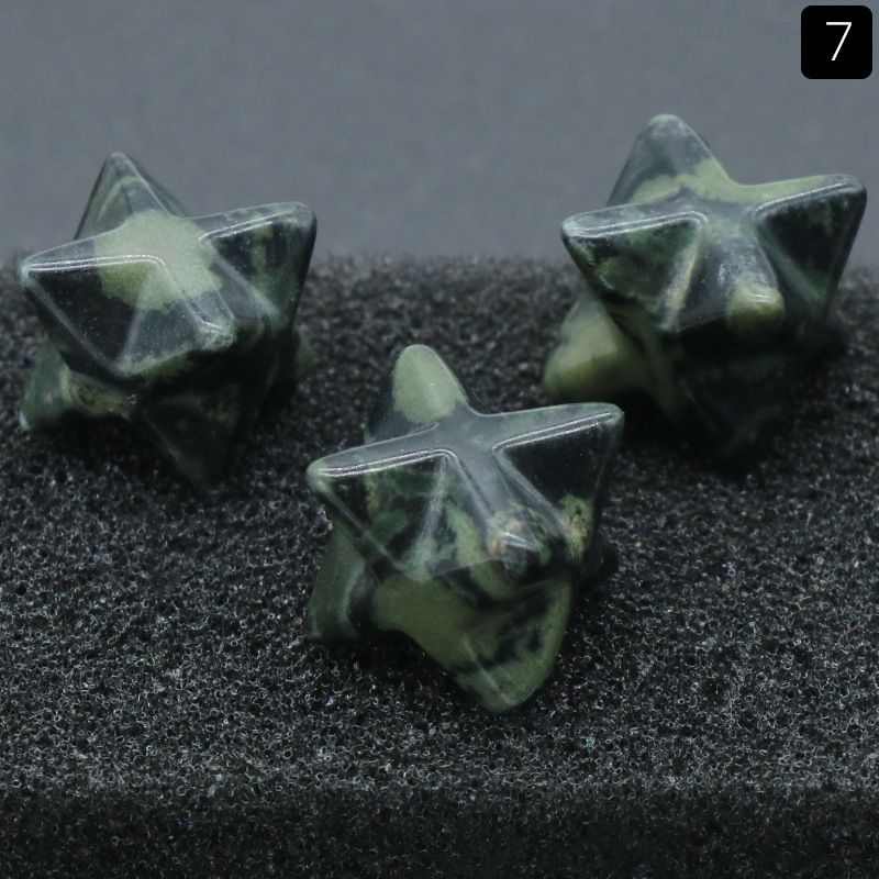 1444-Merkaba estrela de Kaba não porosa, pedra de ágata de cristal natural Merkaba grande hexagrama de satélite