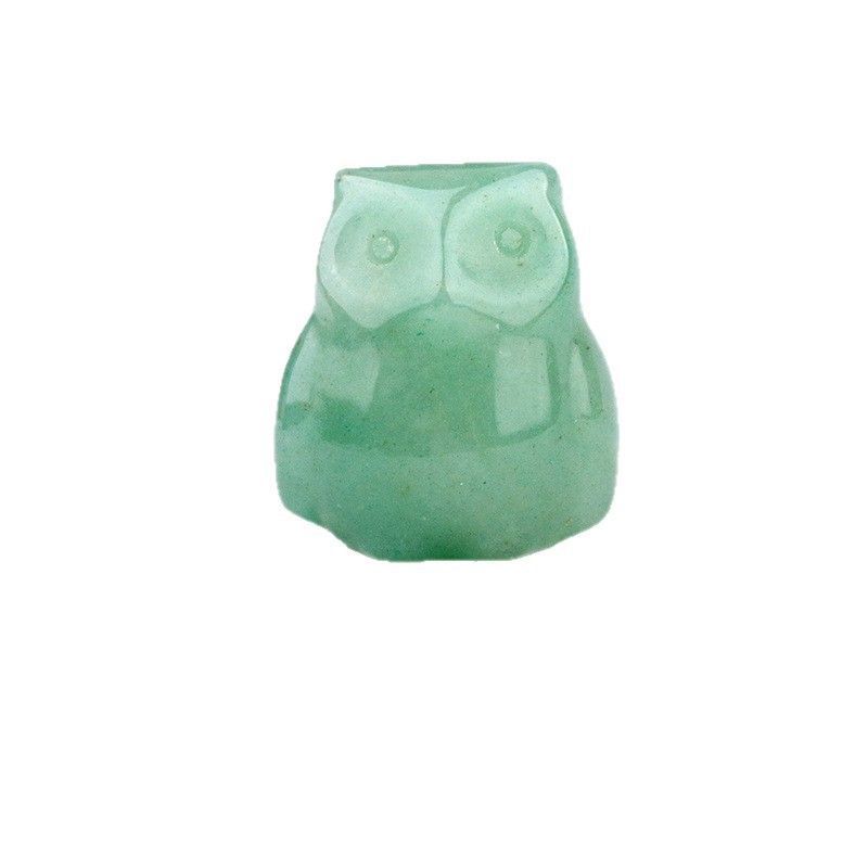 2105-1Em ametista olho de tigre pedra ornamento coruja cristal ágata escultura animal pequeno decoração mindfulness