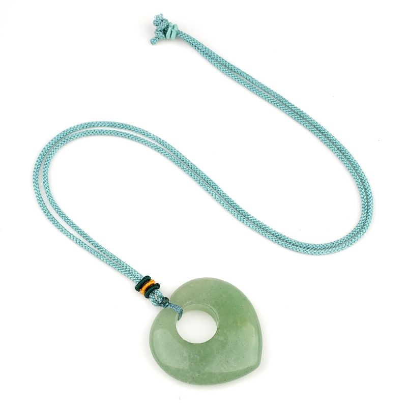 Colar de pedra de cristal natural colar de pedra de amor suéter corrente olho de tigre coração de pedra colar de pedra de pêssego pingente
