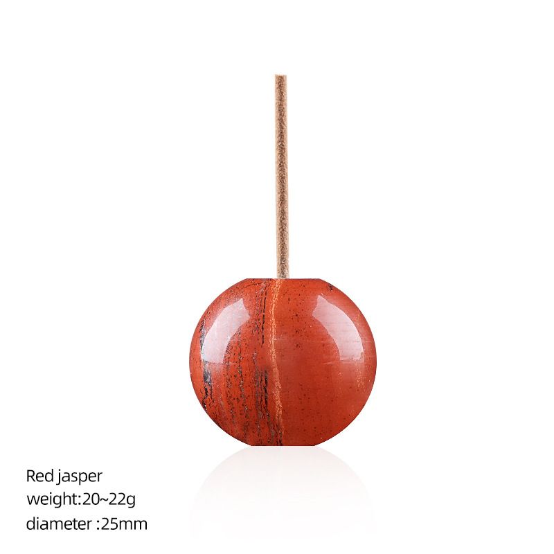 25Mm base de plug de incenso de cristal natural, pequeno ornamento de mesa, pedra áspera polida em forma de tambor perfurado porta-incenso de fio de pedra semi-preciosa