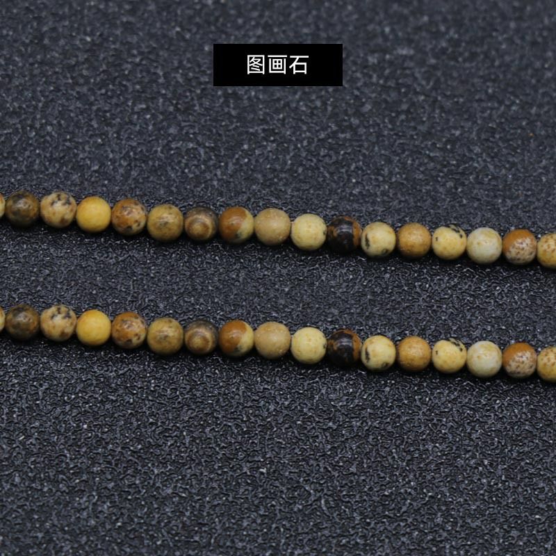 329-Ágata de cristal natural 2mm contas redondas gancho de cabelo material de caminhada pulseira DIY colar acessórios de jóias