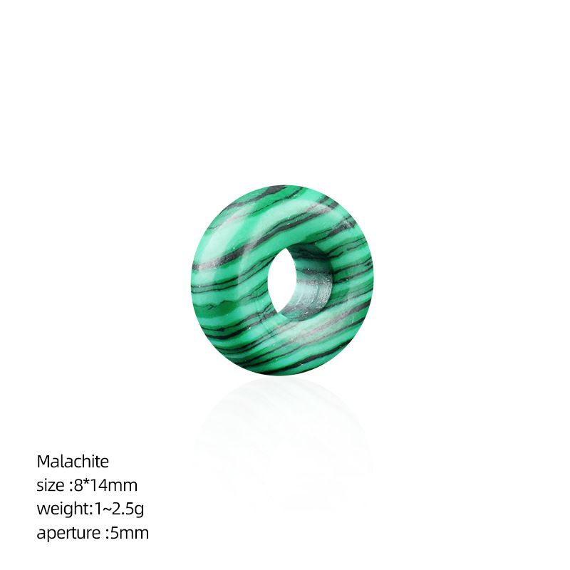 8 * 14Mm grande buraco natural cristal ábaco contas DIY colar colar de roupas de ágata contas soltas contas divisória acessórios de jóias