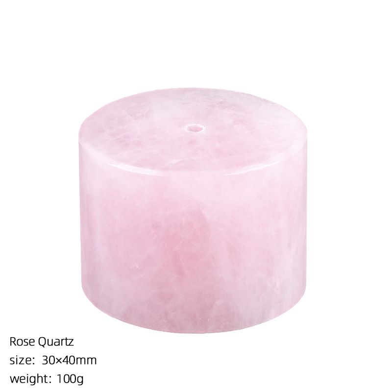 2465 Base de inserção de incenso de pedra natural personalizada, enfeite de pedra de aromaterapia de decoração Zen para casa, suporte de incenso de arame de ametista cilíndrico.
