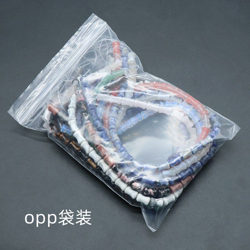1525-Pedra de cor de cristal natural 8x12mm bambu contas soltas DIY contas de jóias acessórios pulseira colar mão