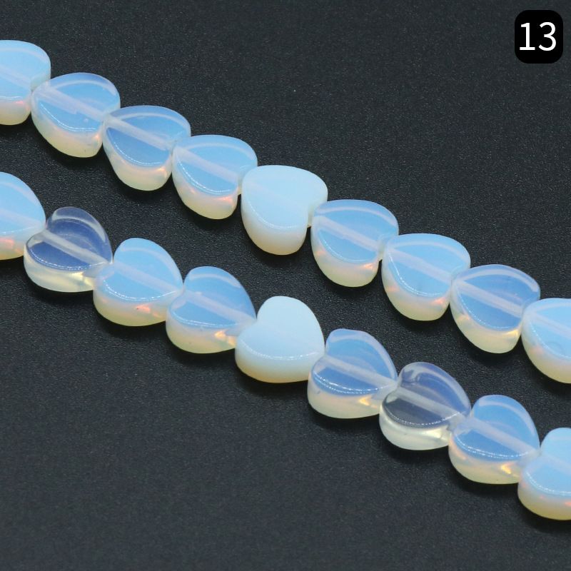 Ágata de cristal de jade pedra semipreciosa coração de pêssego amor trabalho em andamento DIY jóias contas soltas acessórios frisados