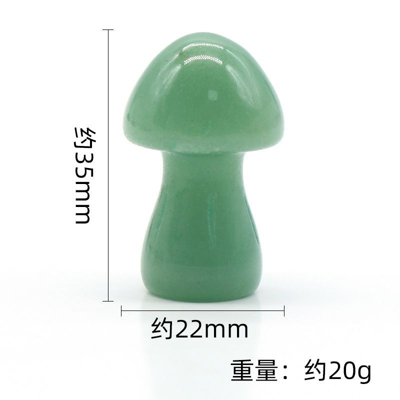 1442-Cogumelo grande de cristal natural Cogumelo 35mm DIY micro-paisagem Mori paisagismo jardim vaso de flores ornamento decorativo