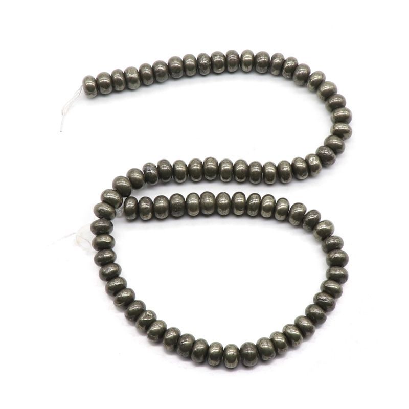 Material de acessórios de jóias artesanais DIY Pirita corte contas planas 3-8mm trabalho em andamento contas soltas material de acessórios