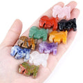 1 polegada de cristal natural pônei ornamento home desktop micro paisagem Ano do Cavalo mascote ágata escultura decoração cavalo