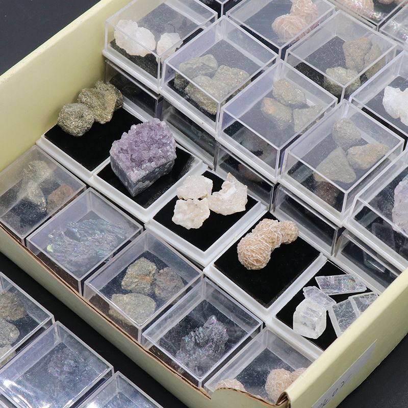 1216-Ore Specimen Mineral Crystal Agate Crystal Amethyst Cluster Rock Mixed Color Stone Polishing Ciência Popular