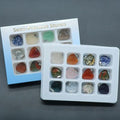 Caixa de cor de pingente de amor de grade 1299-12, colar de amor de cristal natural.