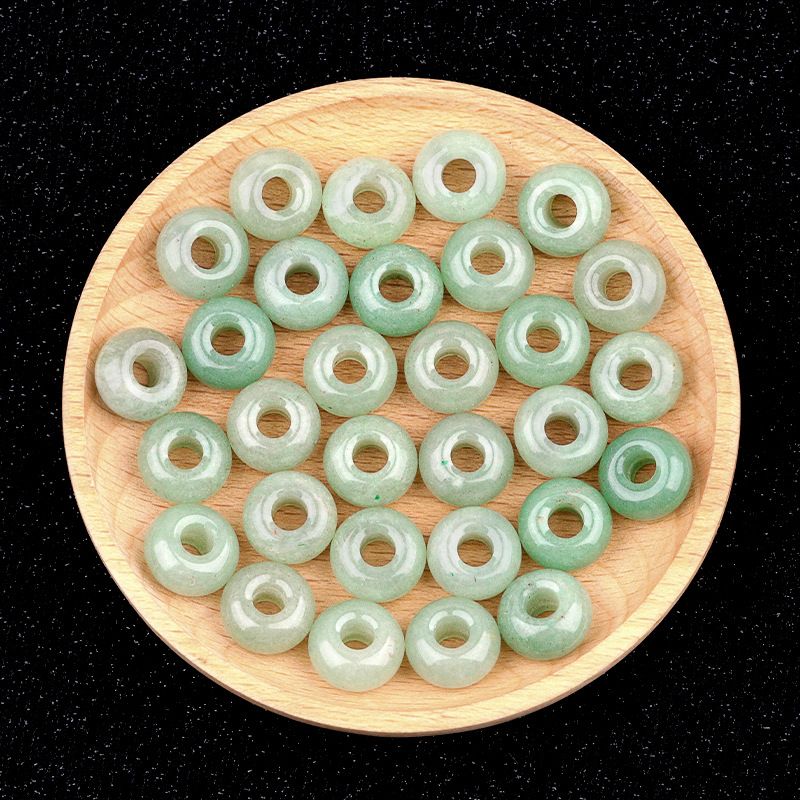 325-Grânulos de orifícios grandes 8 * 14mm de cristal de ábaco de ágata material de acessórios tecidos à mão DIY