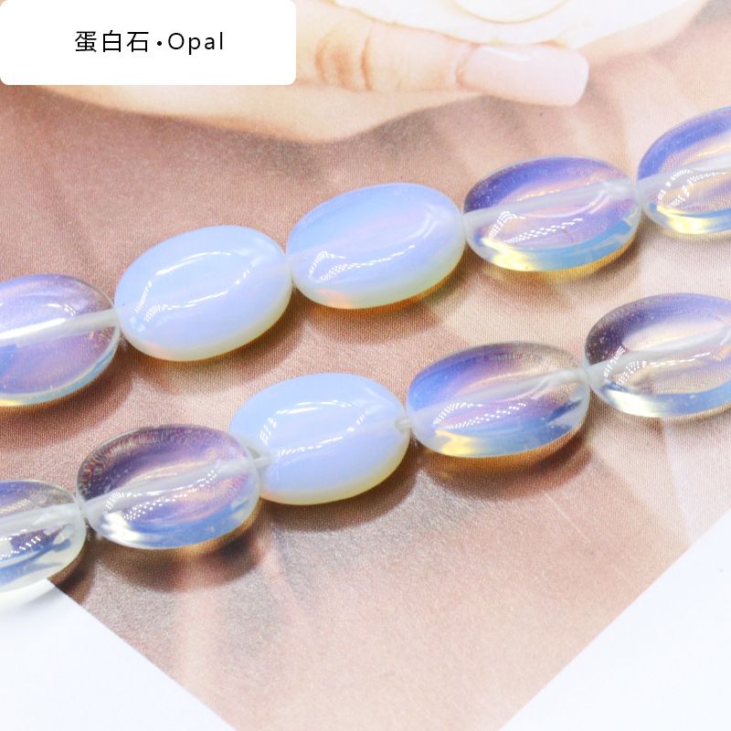Agate cristal pedra semi-preciosa 10 * 14mm oval ovo frisado contas soltas DIY pulseira colar acessórios de jóias