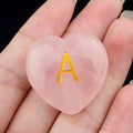 2331-Amor de cristal em pó natural 26 letras artesanato de pedra semipreciosa decoração para casa pequeno ornamento inglês