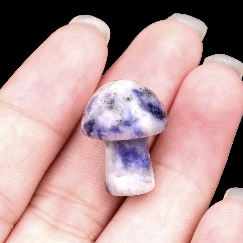 883-Amethyst agate stone mini 2cm pequeno cogumelo DIY micro paisagem Mori paisagismo jardim flor vaso decoração