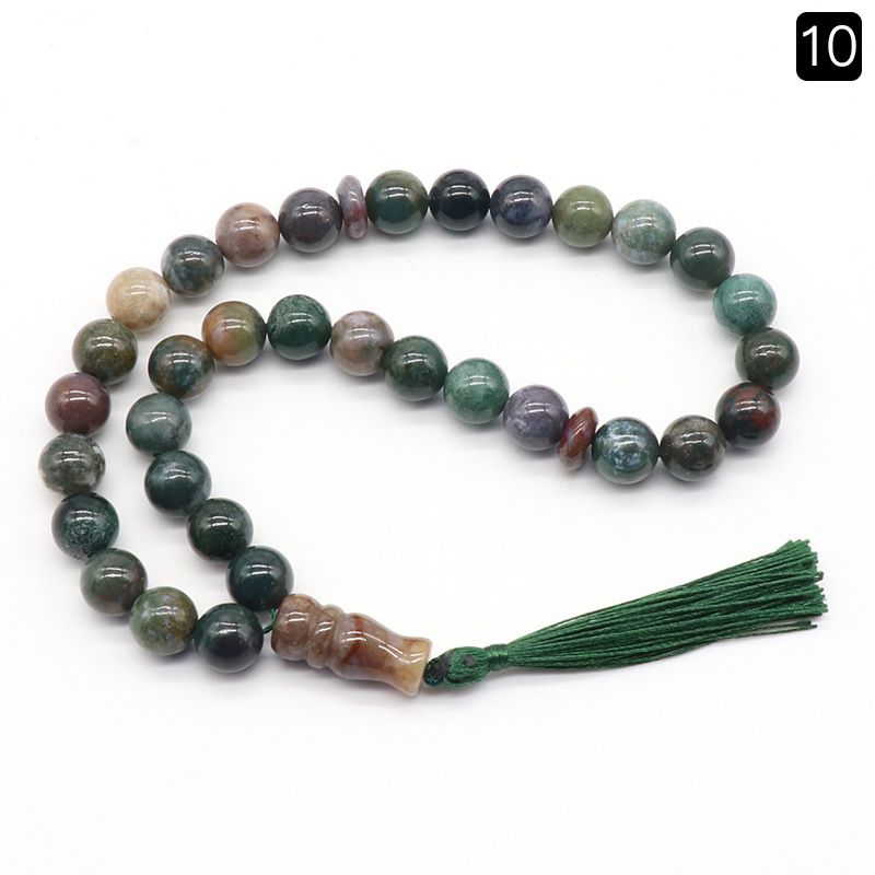 1204-Pulseira de ágata de cristal 33 rosário, jóias de mão, pendurado para carro, pingente de acessórios Wenwan