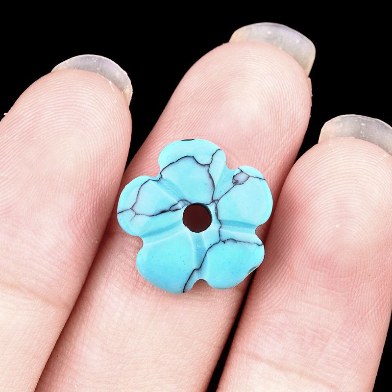 2057-Ágata de ametista natural 14mm flor de ameixa contas soltas DIY pulseira de flor frisada colar acessórios