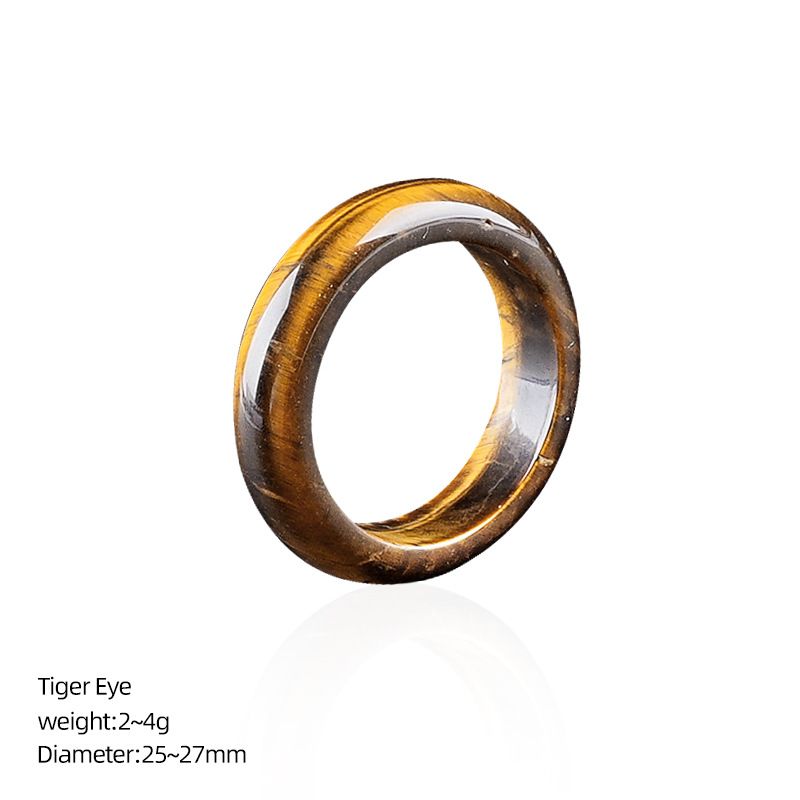 Anéis de cristal natural, pulseiras de mão masculinas e femininas, anéis de corrida, acessórios, anéis de pedra semipreciosa ins nicho high-end sense